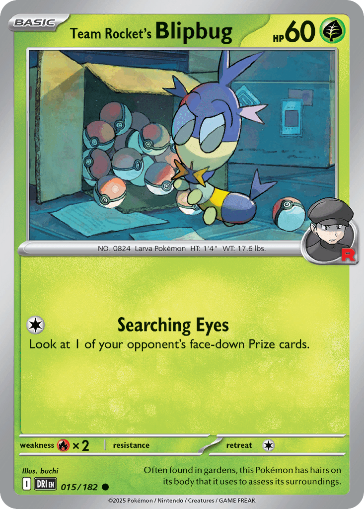 Team Rocket's Blipbug (Destined Rivals) #15 card art