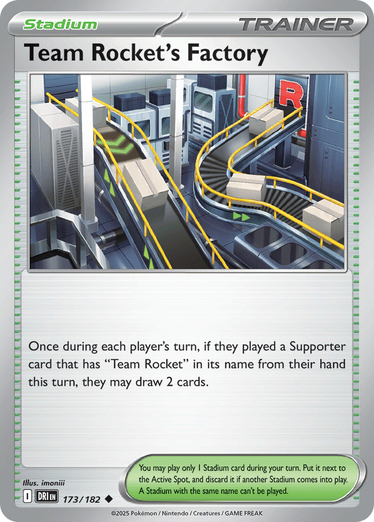 Team Rocket's Factory (Destined Rivals) #173 card art