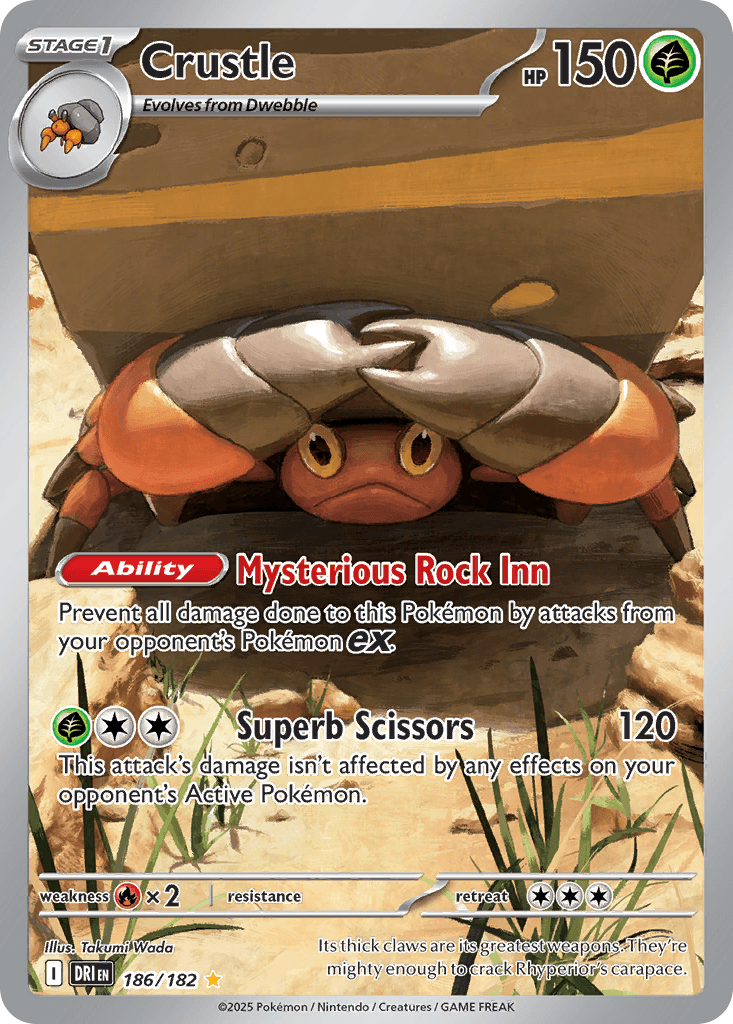Crustle (Destined Rivals) #186 card art