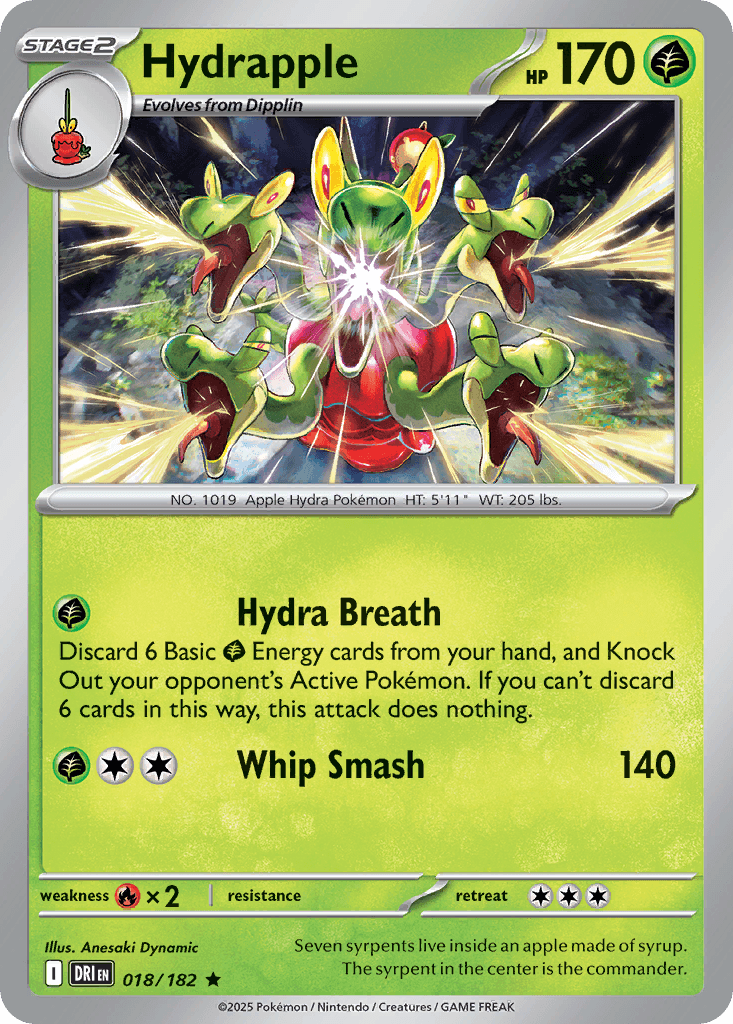 Hydrapple (Destined Rivals) #18 card art