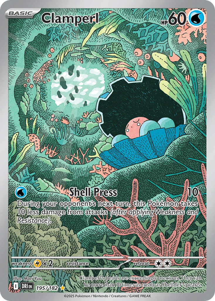 Clamperl (Destined Rivals) #195 card art