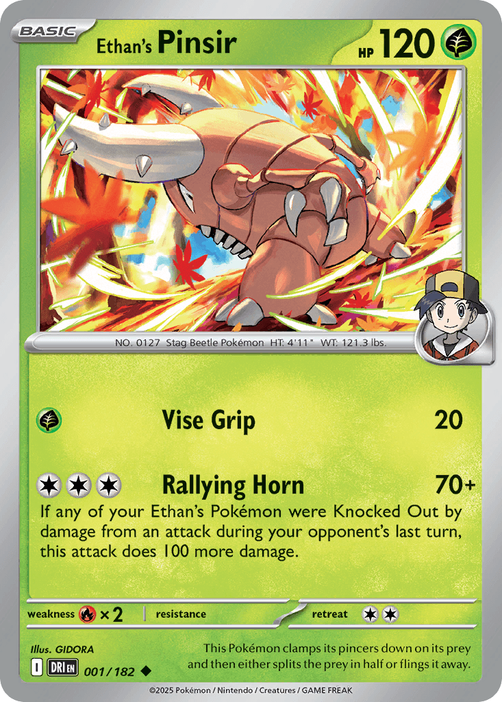 Ethan's Pinsir (Destined Rivals) #1 card art
