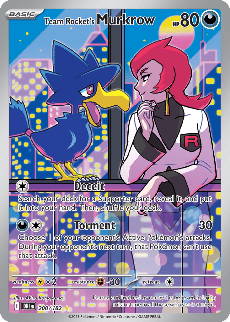 Team Rocket's Murkrow (Destined Rivals) #200