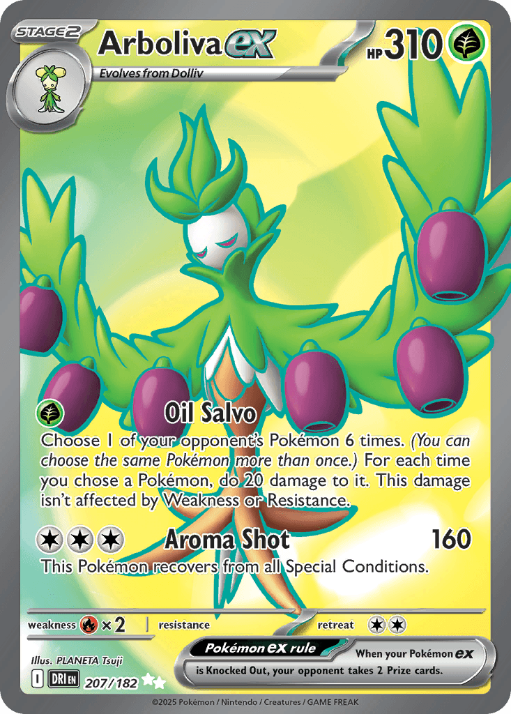 Arboliva ex (Destined Rivals) #207 card art