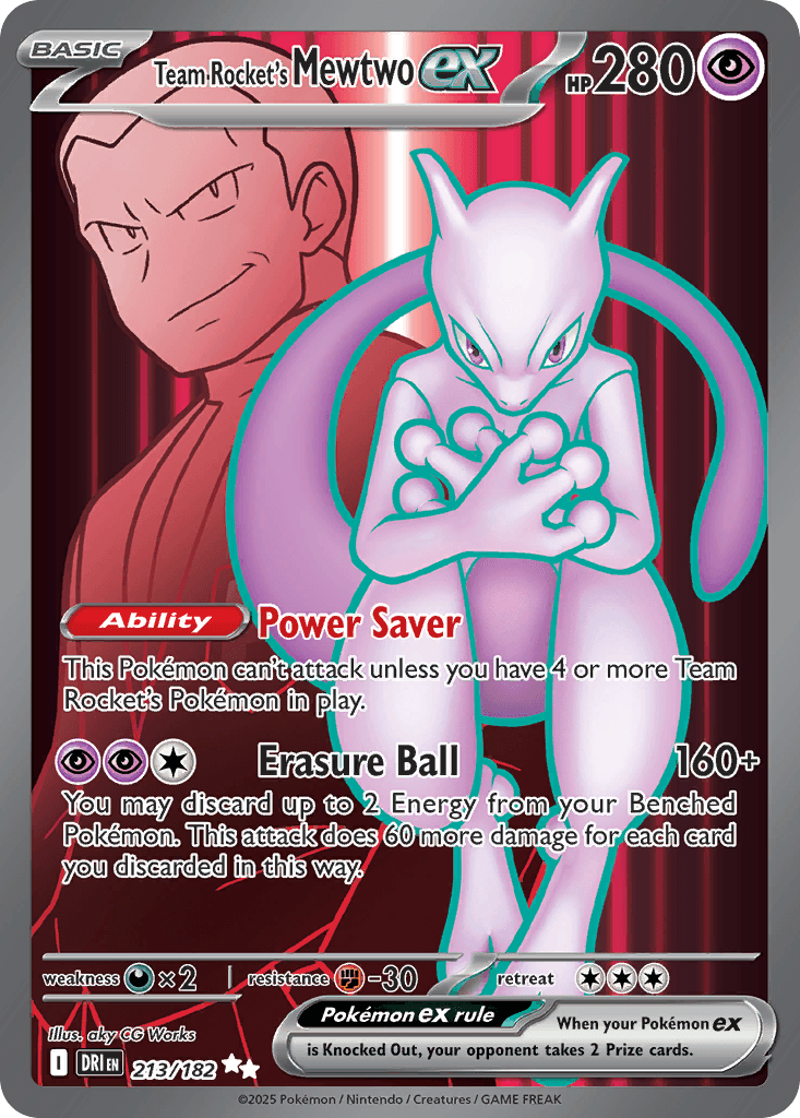 Team Rocket's Mewtwo ex (Destined Rivals) #213