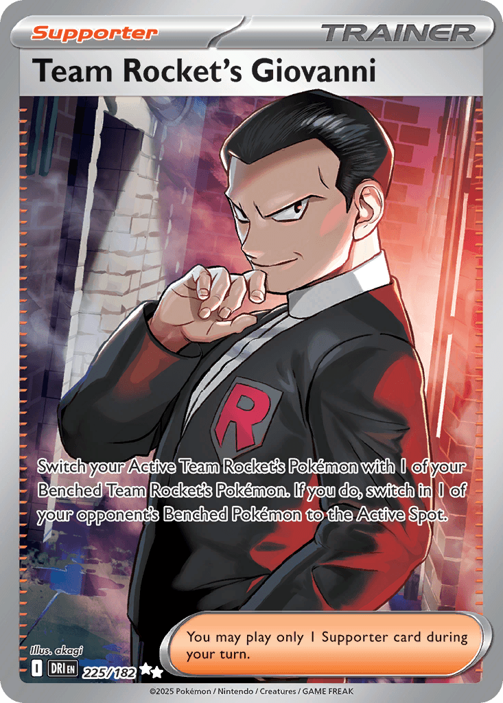 Team Rocket's Giovanni (Destined Rivals) #225