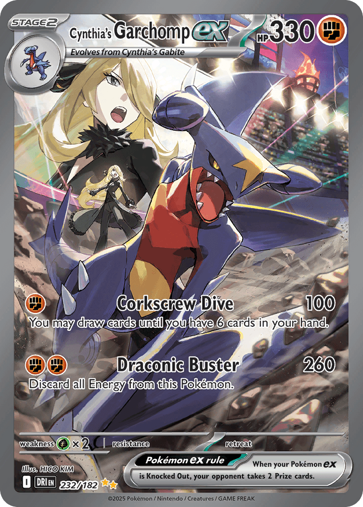 Cynthia's Garchomp ex (Destined Rivals) #232