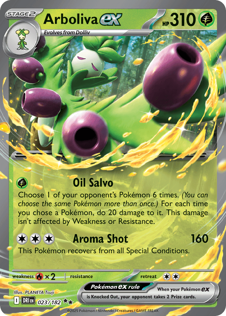 Arboliva ex (Destined Rivals) #23 card art