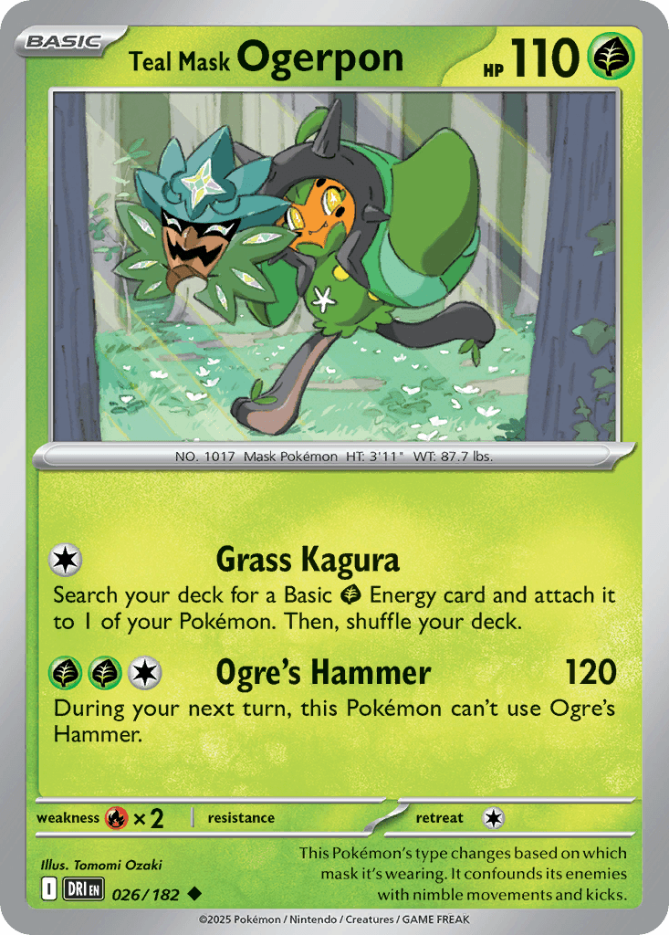 Teal Mask Ogerpon (Destined Rivals) #26 card art