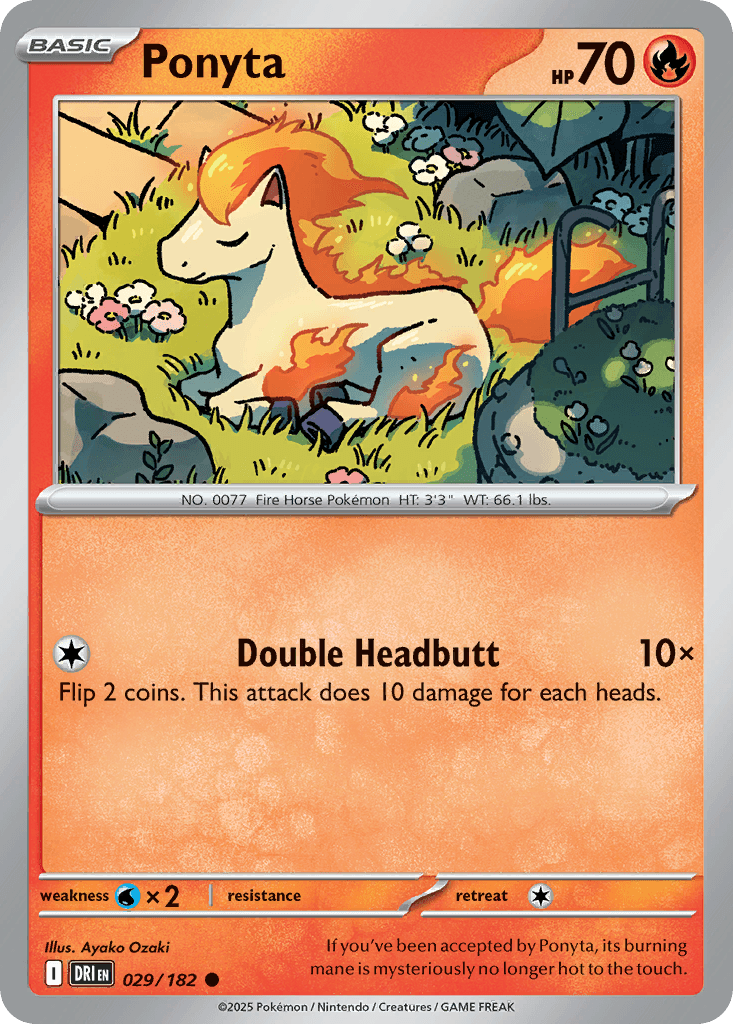 Ponyta (Destined Rivals) #29 card art