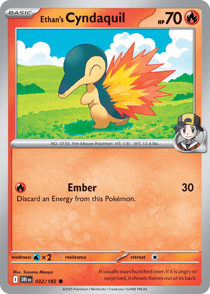 Ethan's Cyndaquil (Destined Rivals) #32 card art