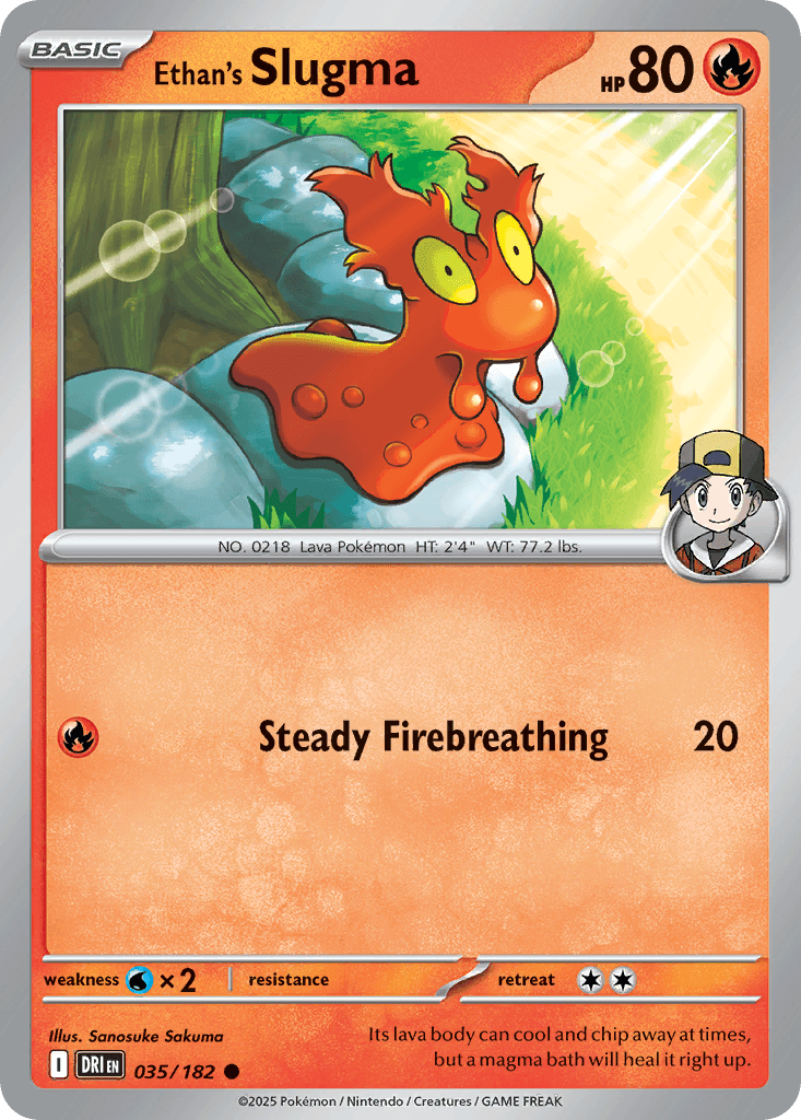 Ethan's Slugma (Destined Rivals) #35 card art