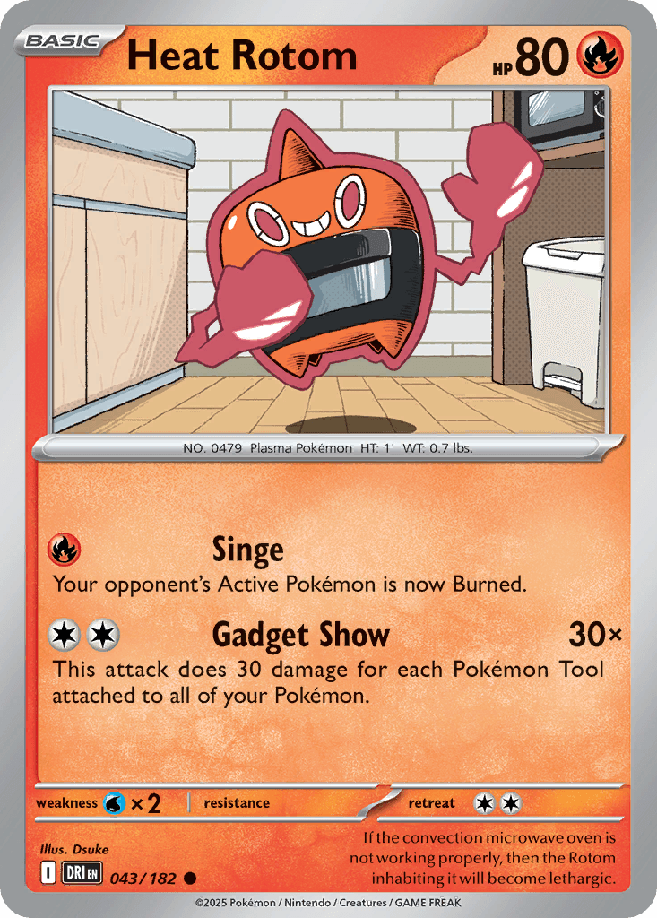 Heat Rotom (Destined Rivals) #43 card art