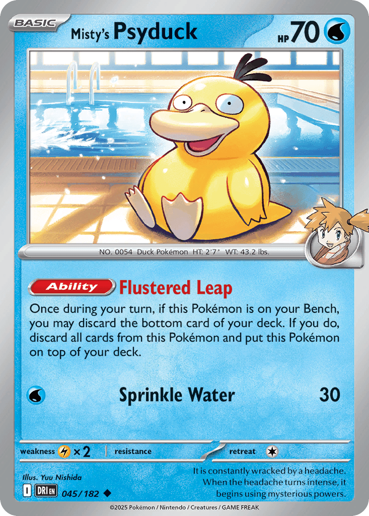 Misty's Psyduck (Destined Rivals) #45 card art