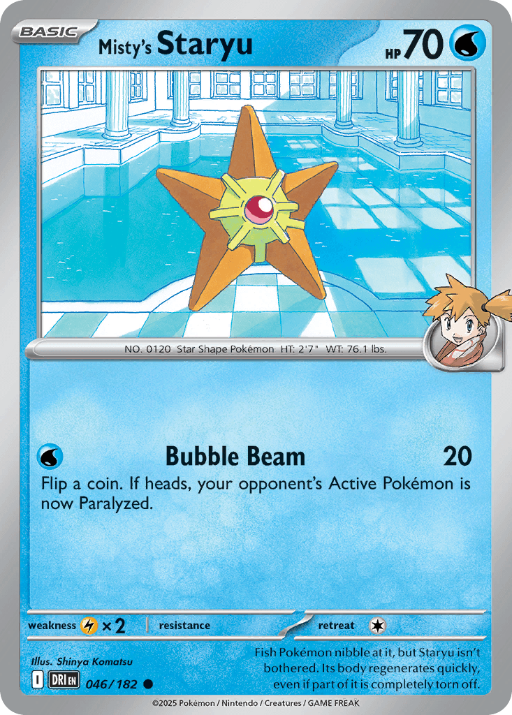 Misty's Staryu (Destined Rivals) #46 card art