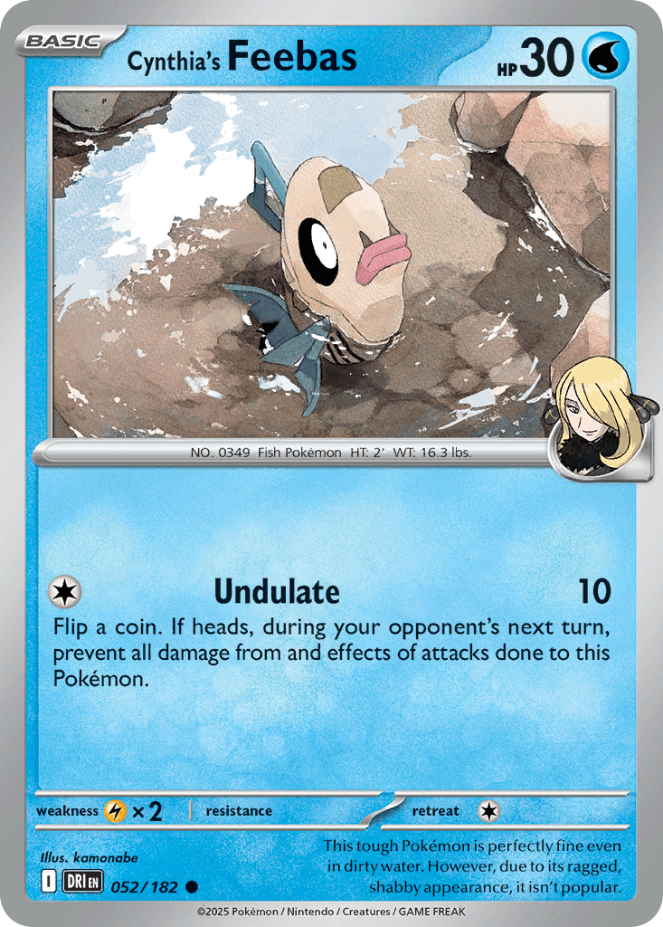 Cynthia's Feebas (Destined Rivals) #52 card art