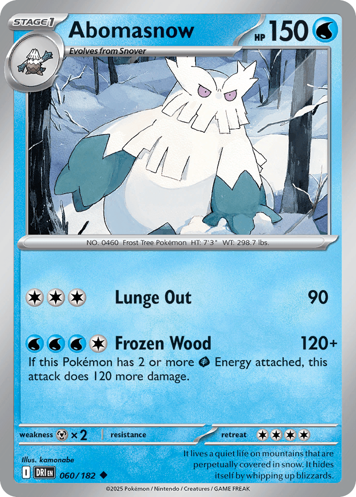 Abomasnow (Destined Rivals) #60 card art
