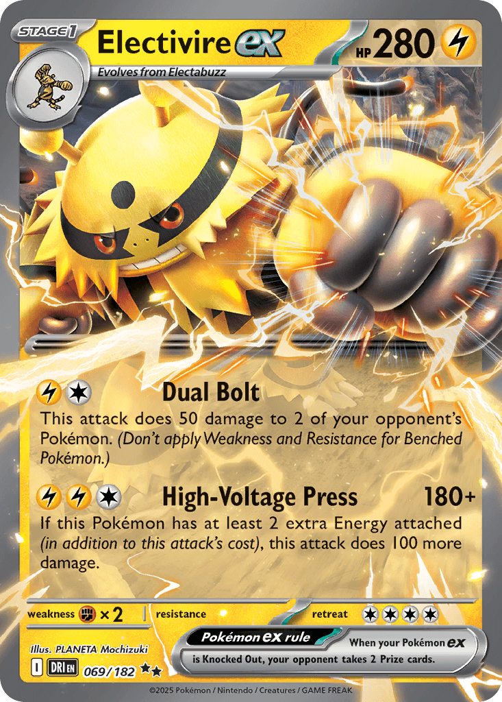 Electivire ex (Destined Rivals) #69 card art