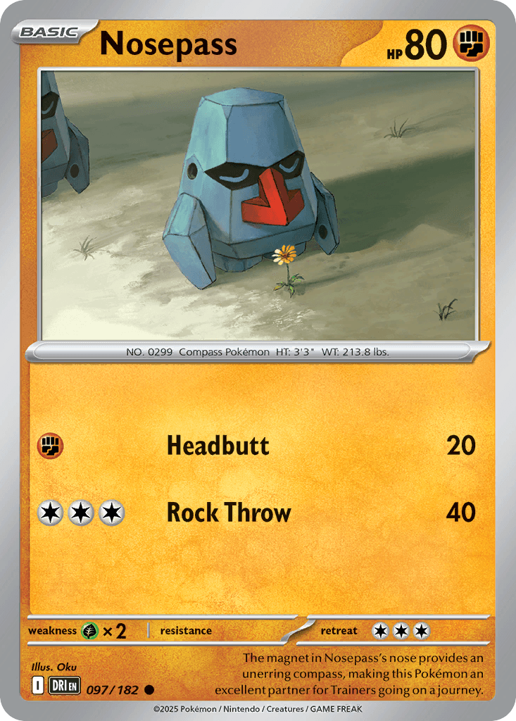 Nosepass (Destined Rivals) #97 card art