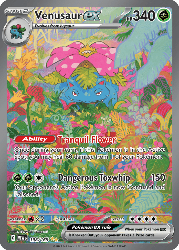 Venusaur ex (151) #198 card art