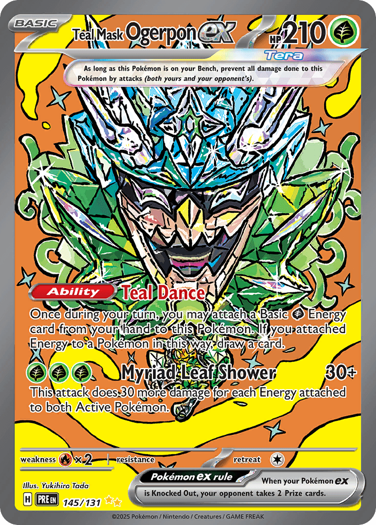 Teal Mask Ogerpon ex (Prismatic Evolutions) #145