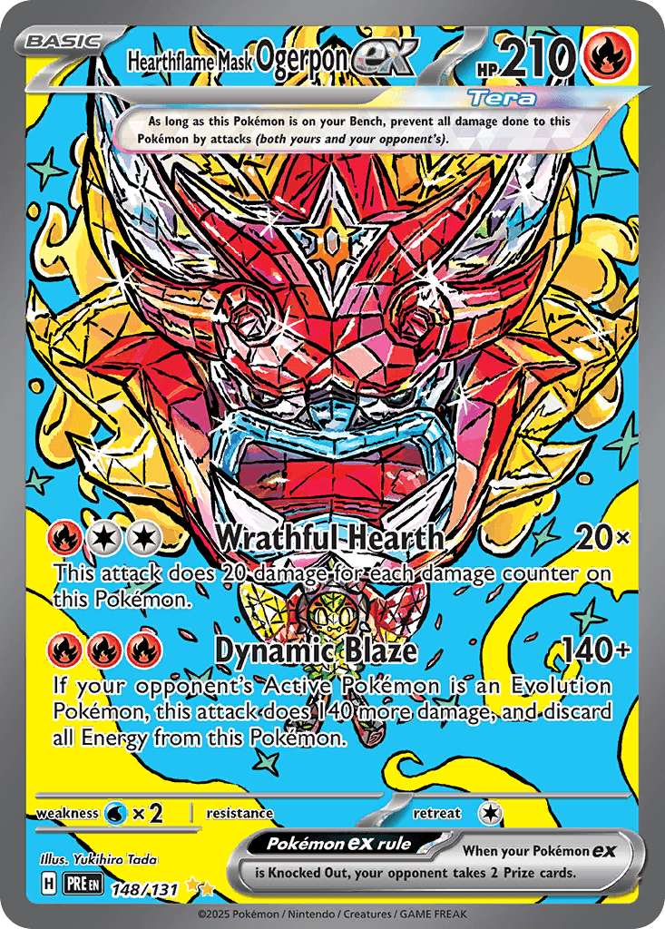 Hearthflame Mask Ogerpon ex (Prismatic Evolutions) #148