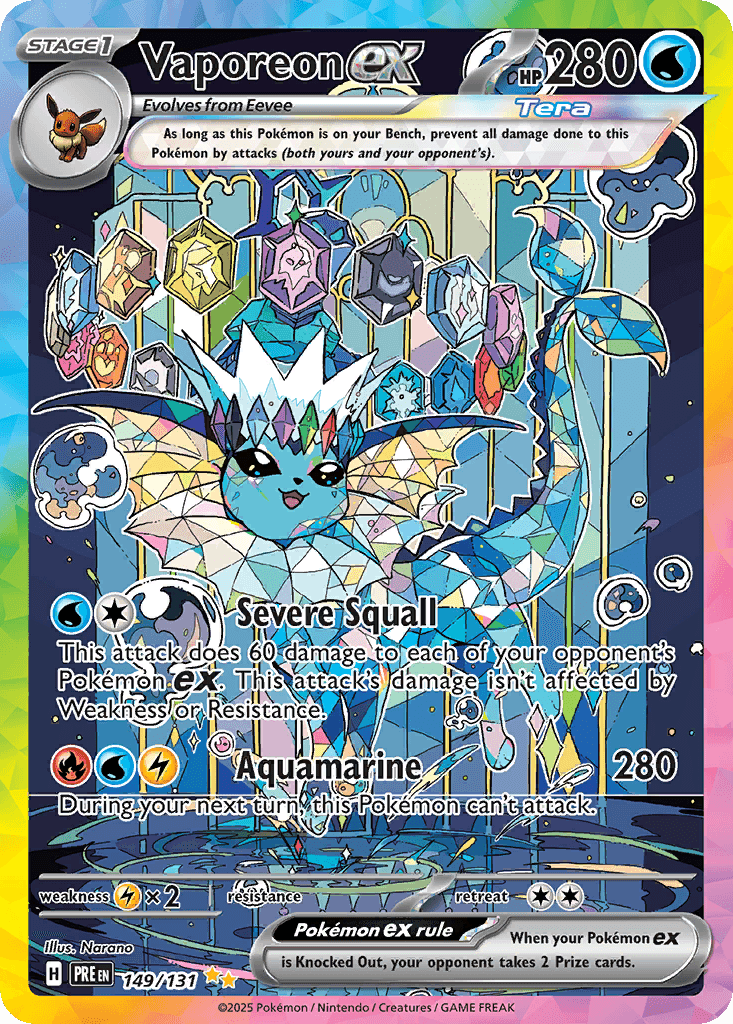 Vaporeon ex (Prismatic Evolutions) #149