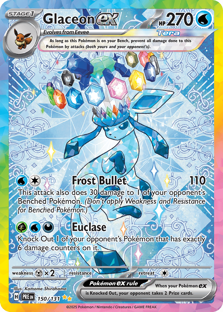 Glaceon ex (Prismatic Evolutions) #150