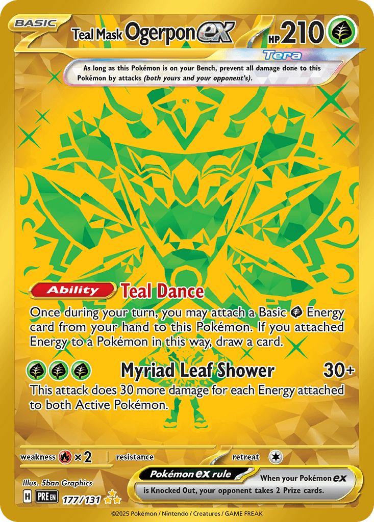 Teal Mask Ogerpon ex (Prismatic Evolutions) #177