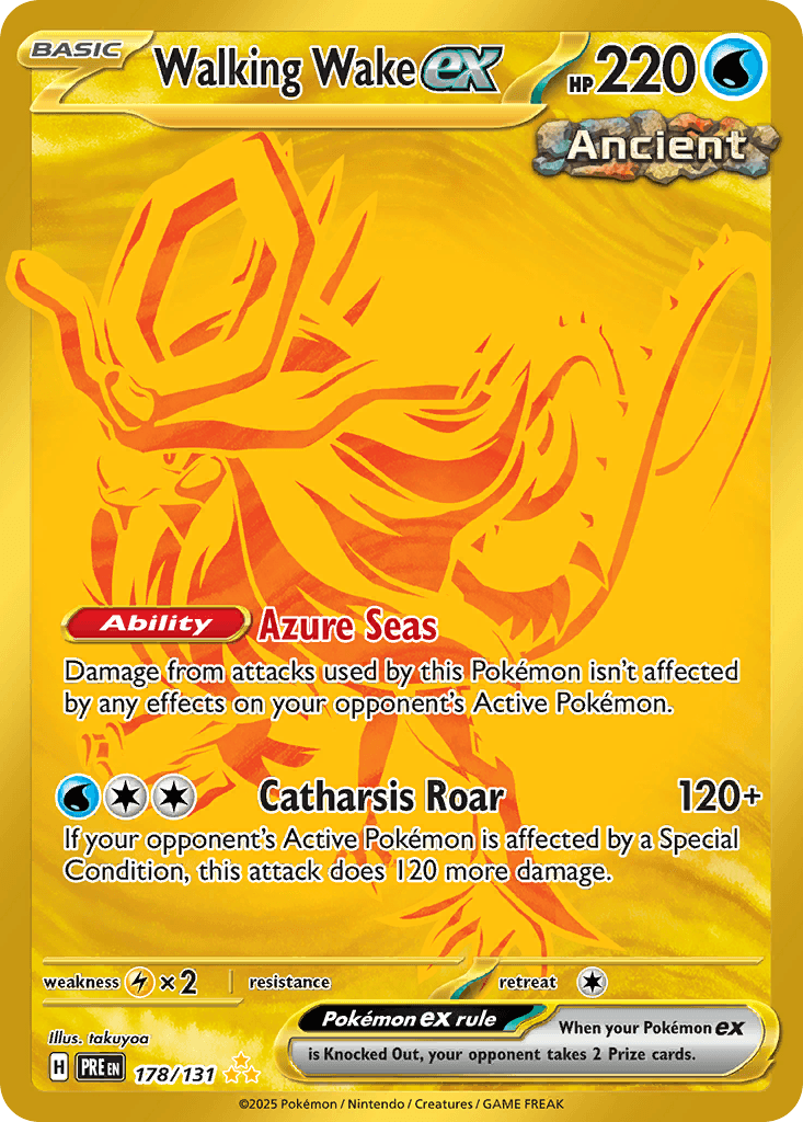 Walking Wake ex (Prismatic Evolutions) #178