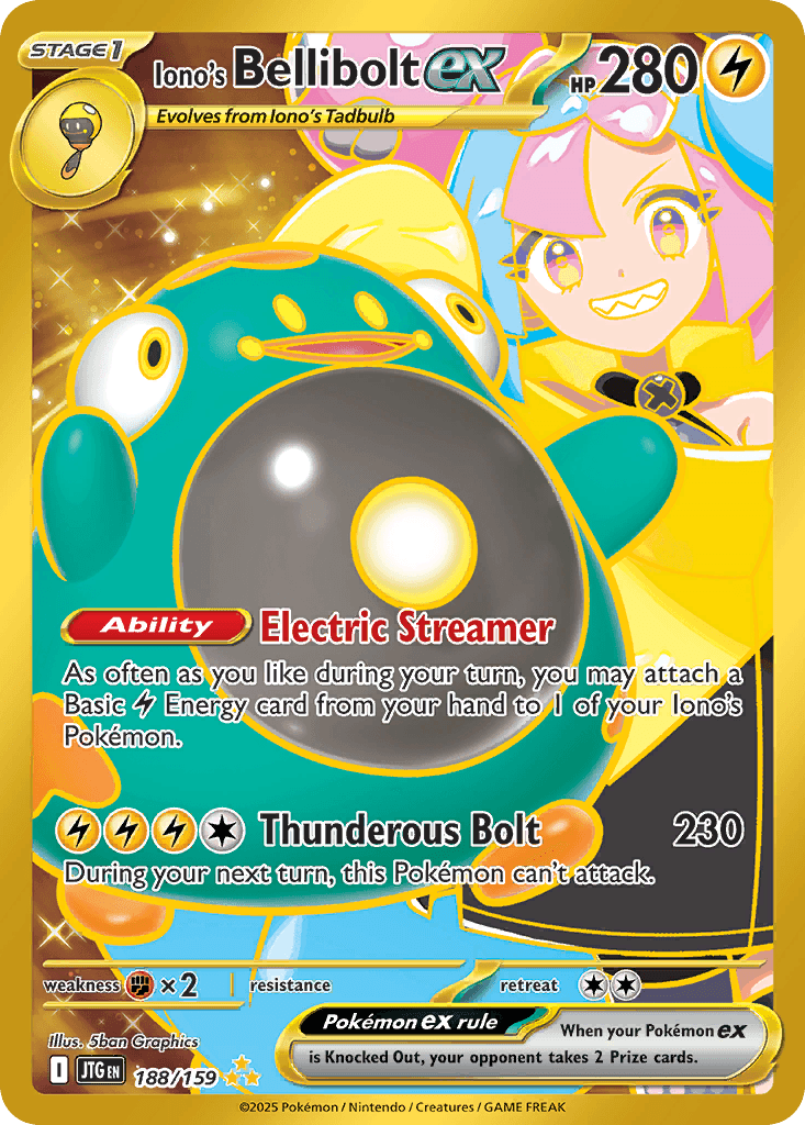 Iono's Bellibolt ex (Journey Together) #188