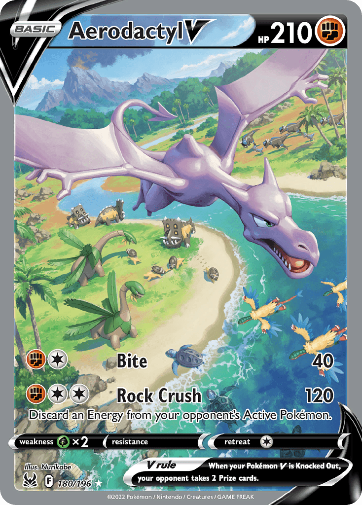 Aerodactyl V (Lost Origin) #180 card art