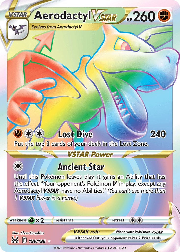 Aerodactyl VSTAR (Lost Origin) #199 card art