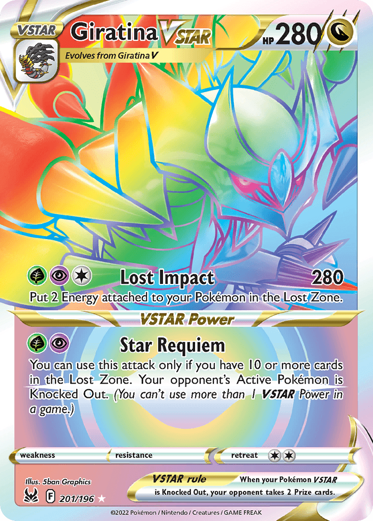 Giratina VSTAR (Lost Origin) #201 card art