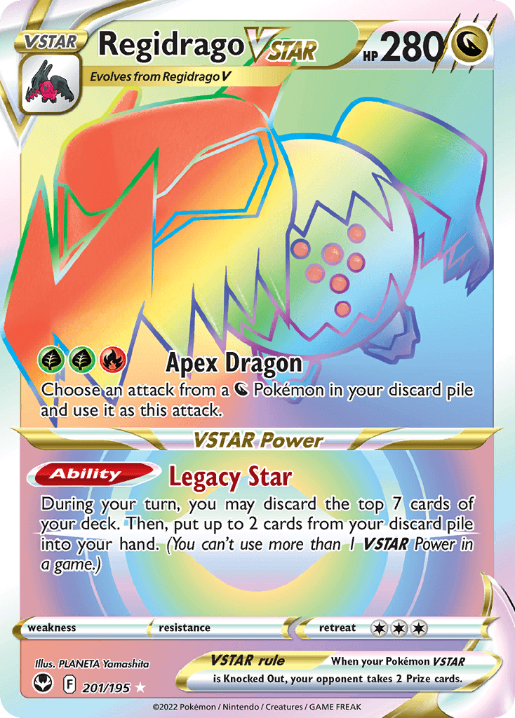 Regidrago VSTAR (Silver Tempest) #201 card art