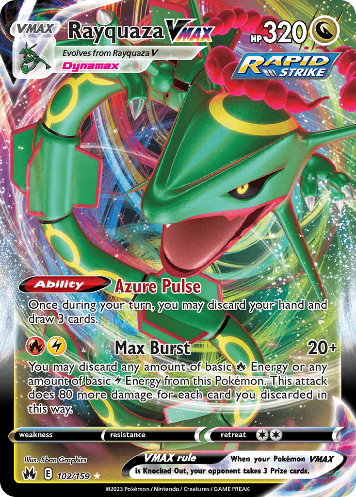Rayquaza VMAX (Crown Zenith) #102 card art
