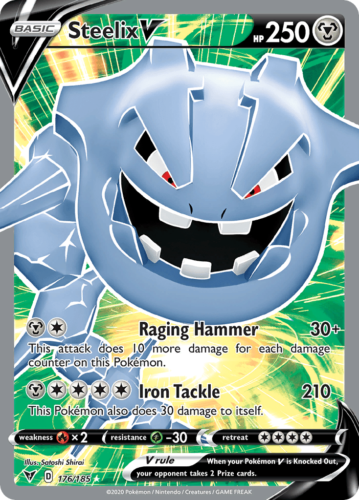 Steelix V (Vivid Voltage) #176 card art