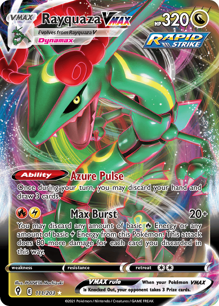 Rayquaza VMAX (Evolving Skies) #111 card art