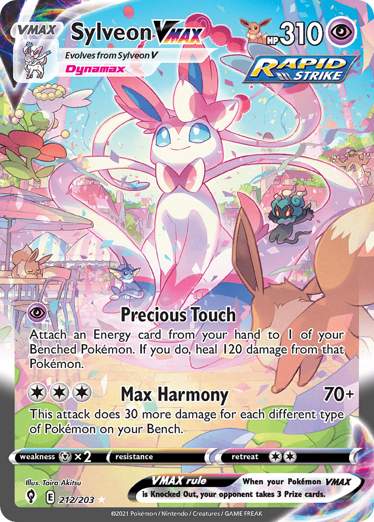Sylveon VMAX (Evolving Skies) #212 card art