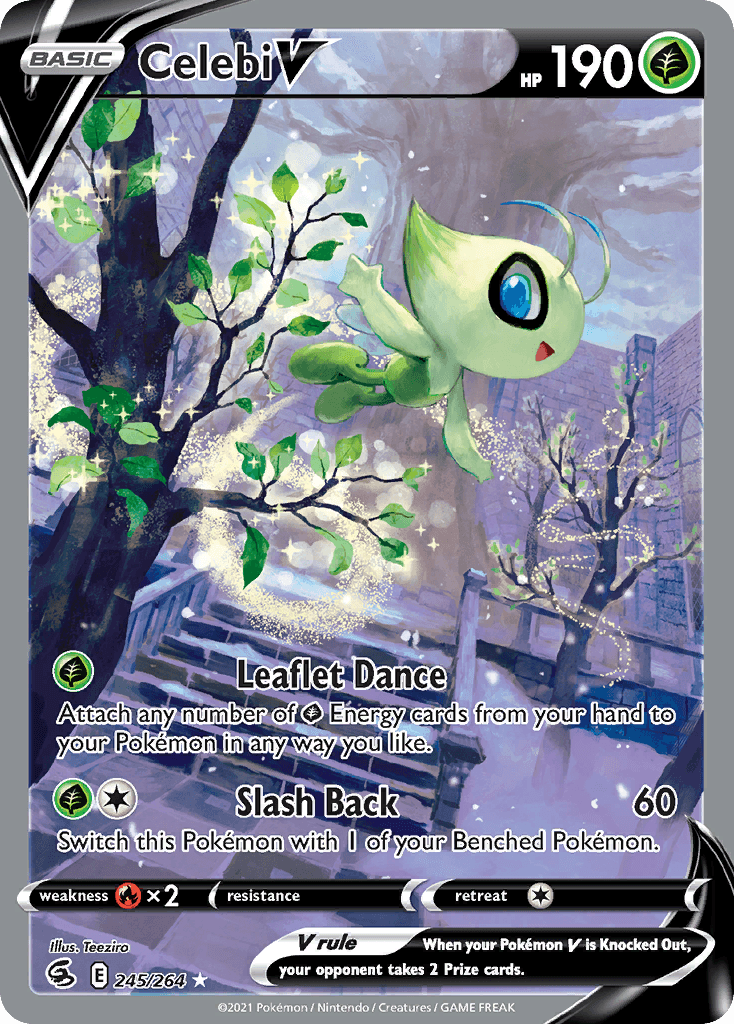 Celebi V (Fusion Strike) #245 card art