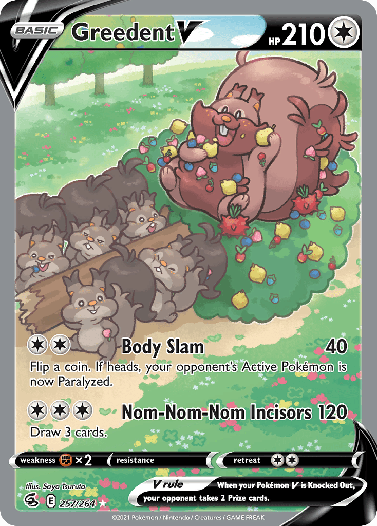 Greedent V (Fusion Strike) #257 card art