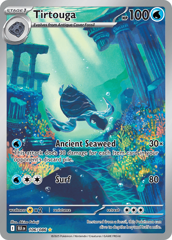 Tirtouga (Black Bolt) #106 card art