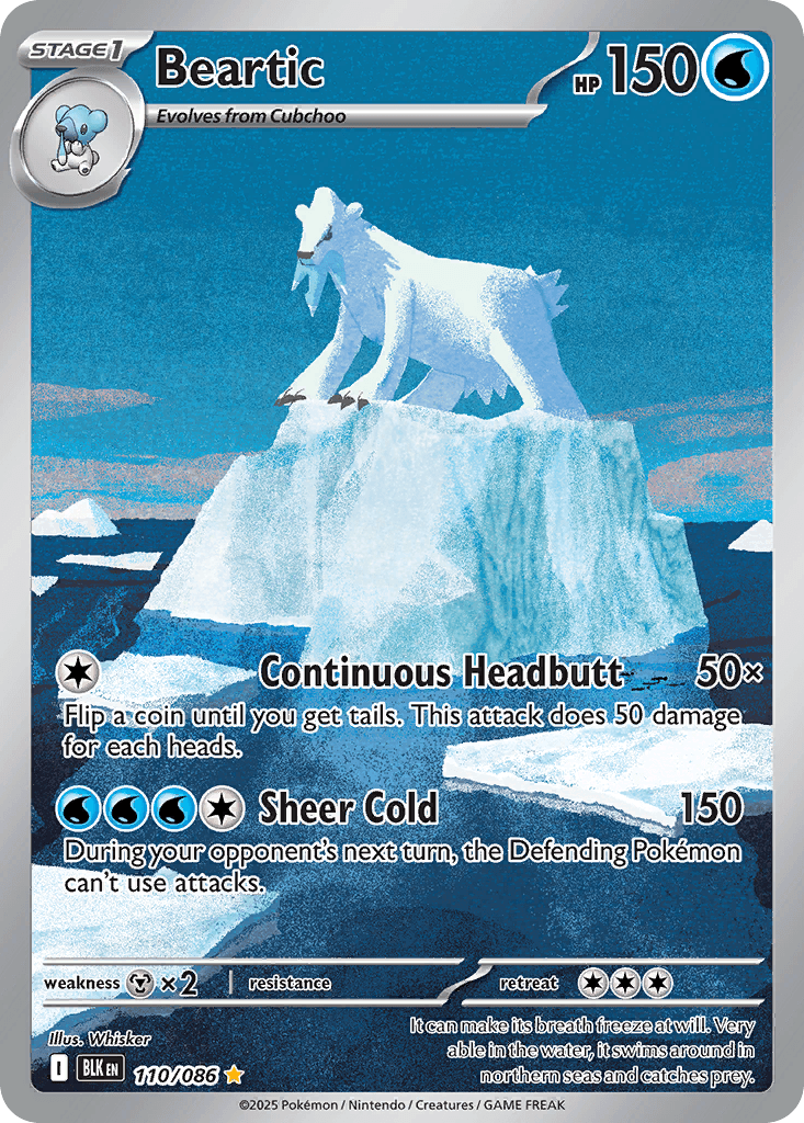 Beartic (Black Bolt) #110 card art