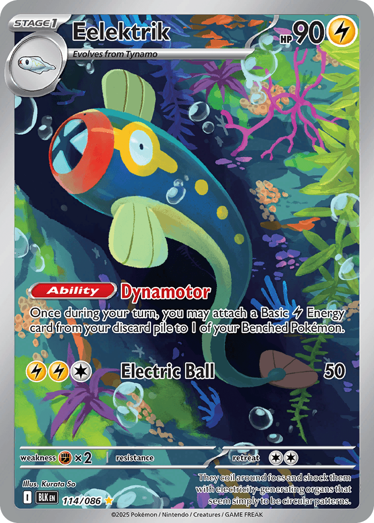 Eelektrik (Black Bolt) #114 card art