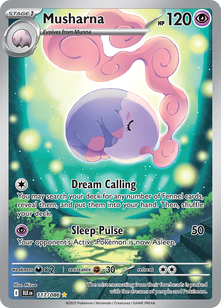 Musharna (Black Bolt) #117 card art