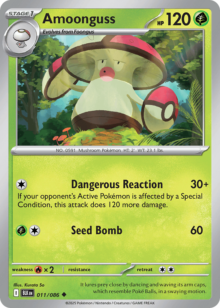 Amoonguss (Black Bolt) #11 card art