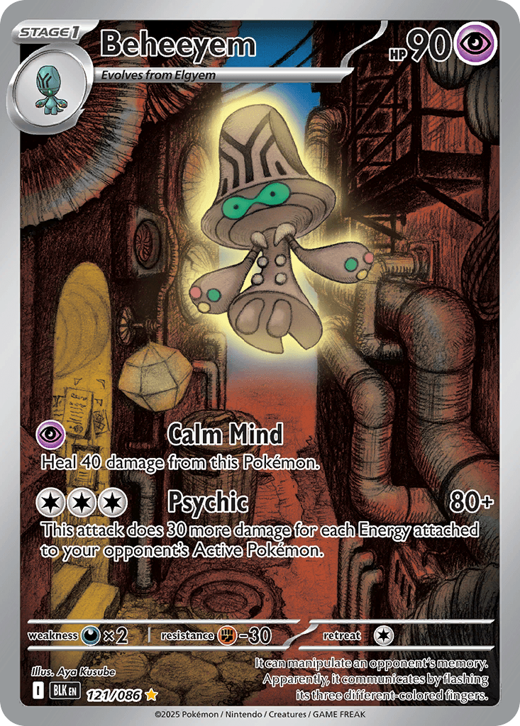 Beheeyem (Black Bolt) #121 card art