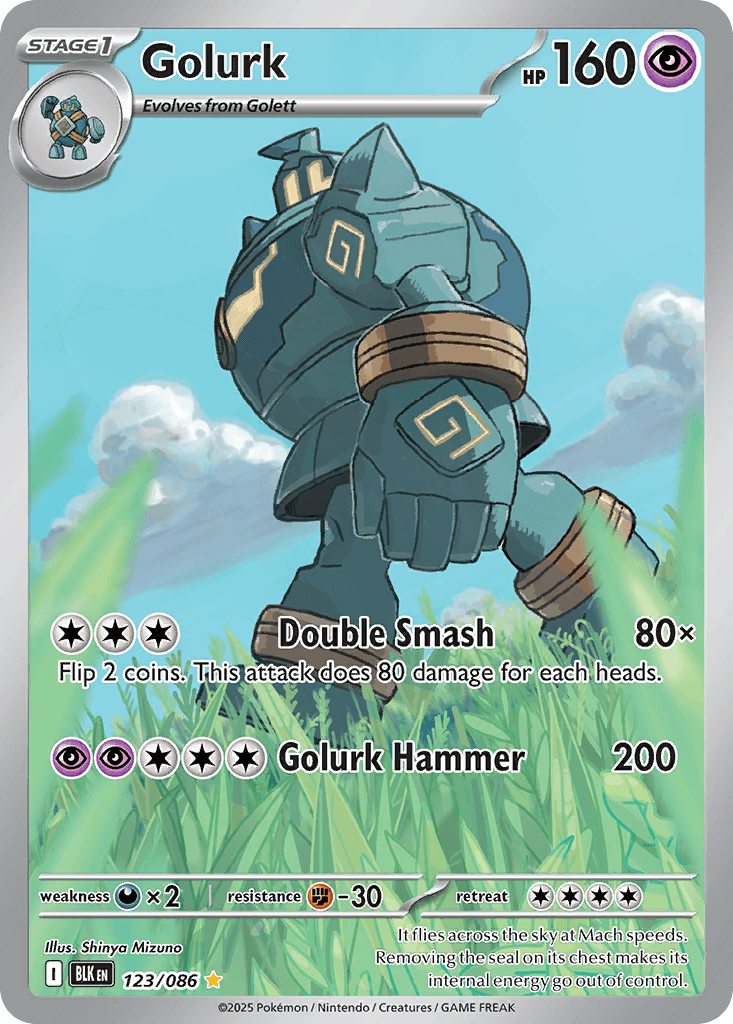 Golurk (Black Bolt) #123 card art