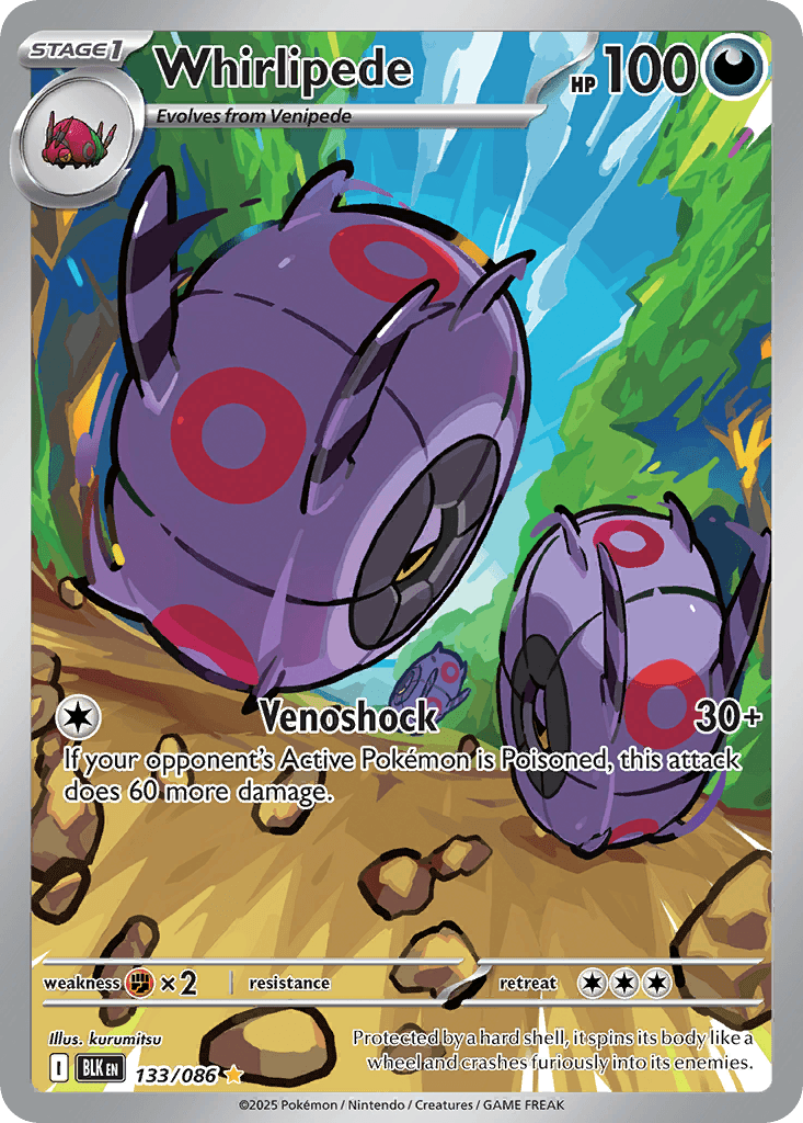 Whirlipede (Black Bolt) #133 card art