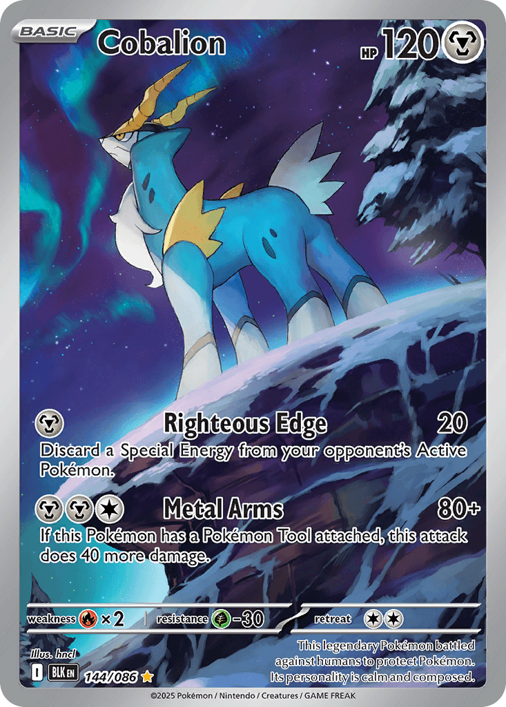 Cobalion (Black Bolt) #144 card art